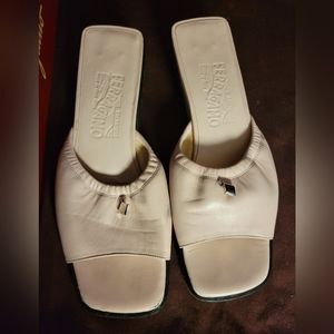 Salvatore Ferragamo open toe mules